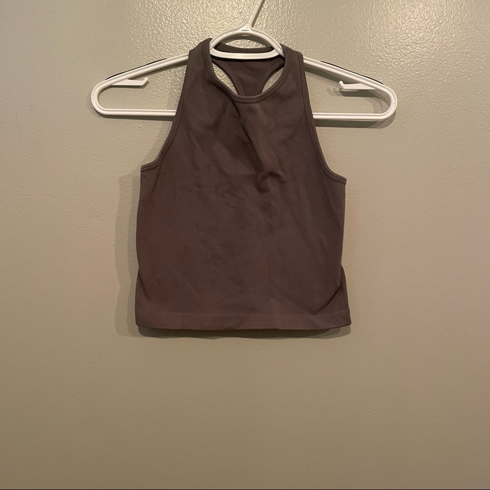 free people ribbed crop tank racerback